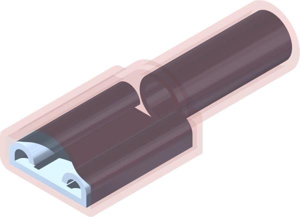 Terminal, .25 Pushon F 22-18GA
