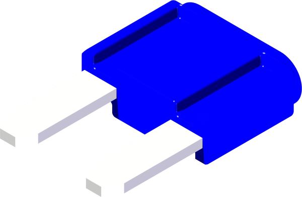 Fuse, 15 Amp Mini Blue