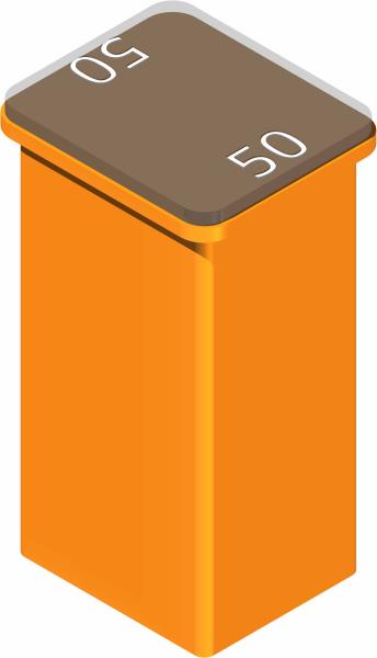 Fuse, 50A J-Case Orange