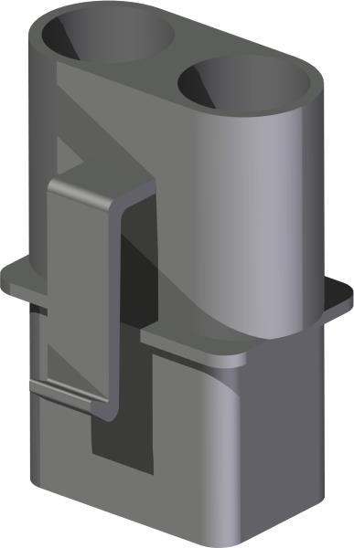 Connector, 2 Pos MP800 Male