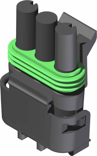 Connector, 3 Pos Wpak Female