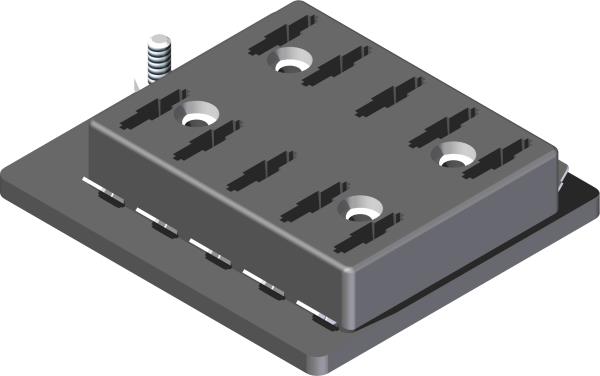 Fuse Panel, 10 Pos ATC