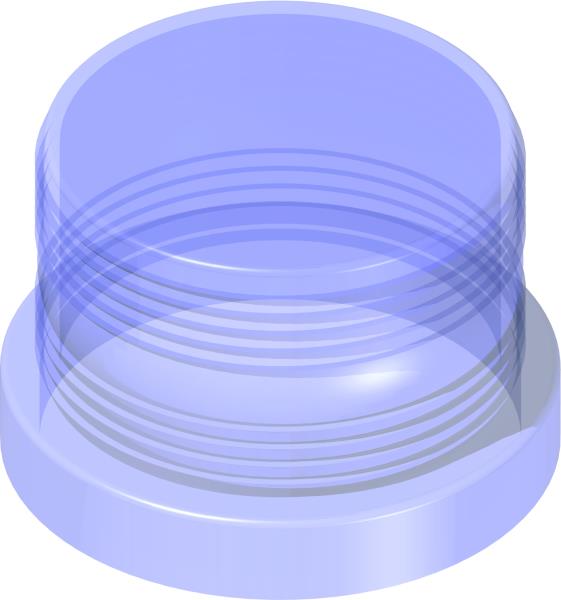 Lens, Strobe - Blue 3-1/2"