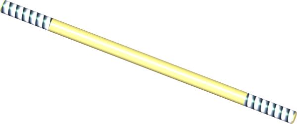 Rod, Thread 3/8-24 x 9" Rh/lh