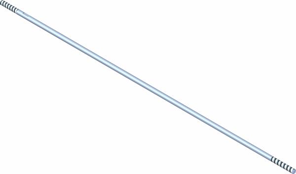Rod, Thread 1/4-28 x 20" Rh/lh