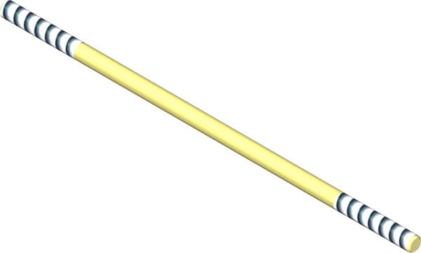 Rod, Thread 1/4-28x7-1/2 RH/LH