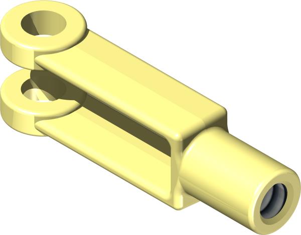 Clevis End, 5/16-24 LH ZP