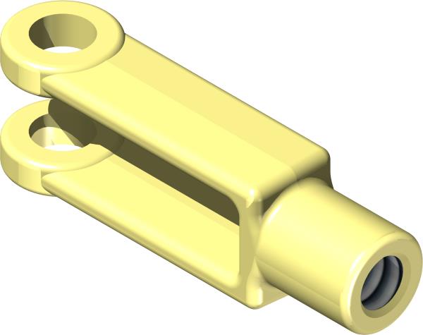 Clevis End, 3/8-24 RH ZP