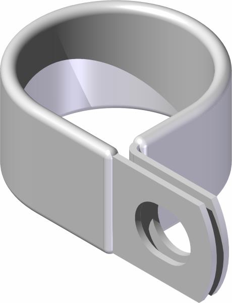 Clamp, 1-1/4" Loop Vinyl Cushion