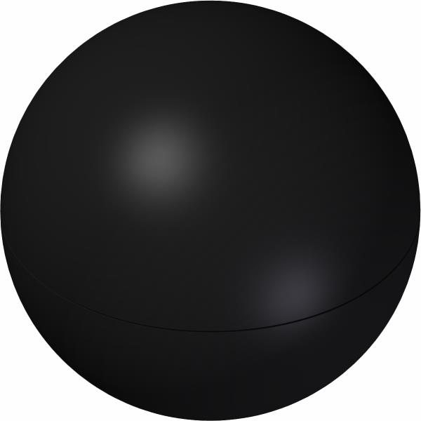 Knob, Round 2" x 1/2-13