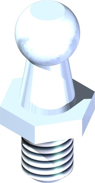 Stud, Ball 10MM 5/16-18 Thread
