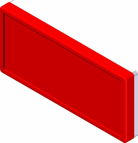 Reflector, Rec. 3.21" X 1.45"