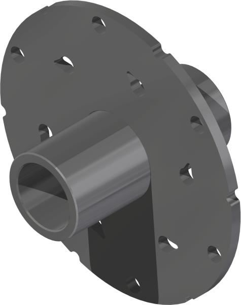 Hub, 6 Tine Rotor