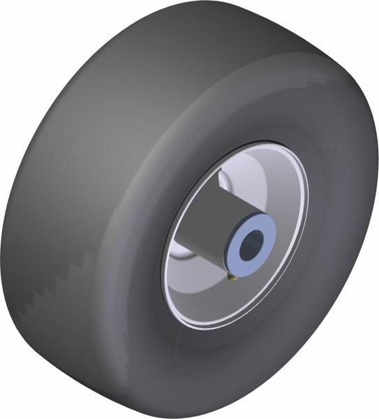 Wheel, Asm 9 x 3.5 x 4 Flatfree