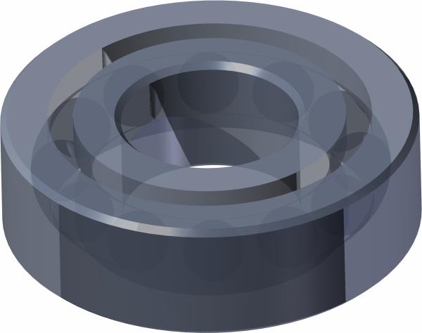 Bearing,  Ball .375" ID x 40mm OD