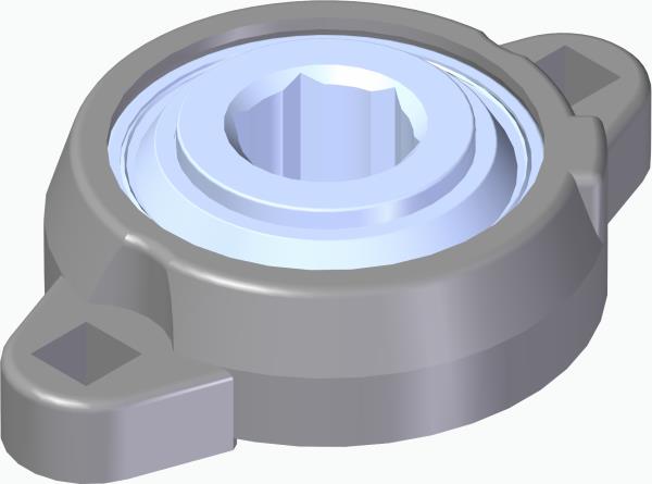 Bearing, Flange 3/4" Hex