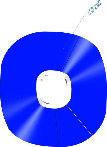 Brush, Wafer 24" Poly