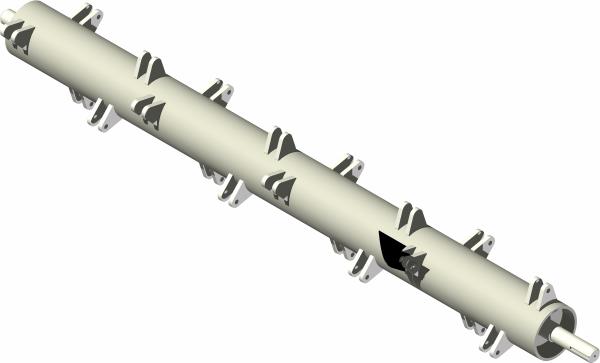 Rotor, 56" Flail with Scoop Knives