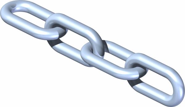 Chain, 1/8 Plated x 4 Links