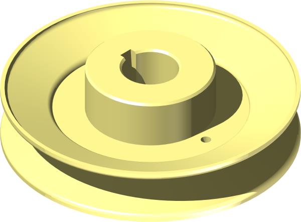 Pulley, 5-1/8, 25 mm Str. Bore