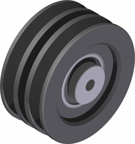 Pulley, Idler 2 Groove Asm