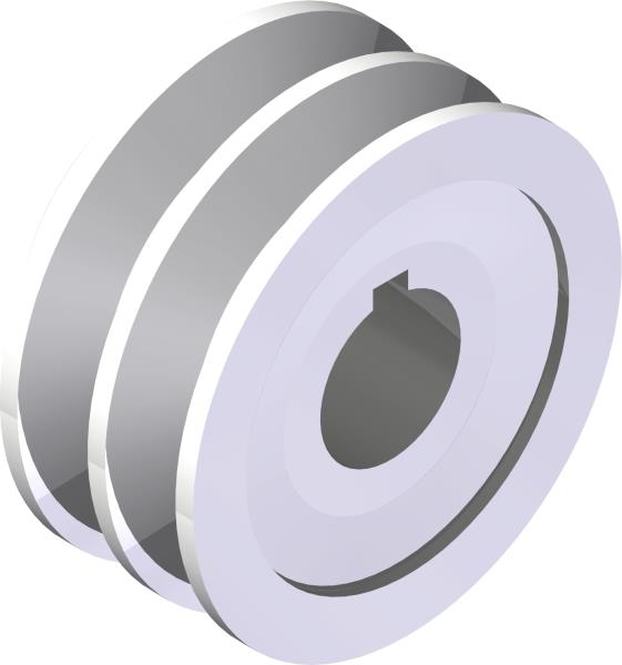 Pulley, 2AK 3.0" 1" Bore