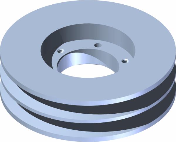 Pulley, 2B 5.8" 2 Groove