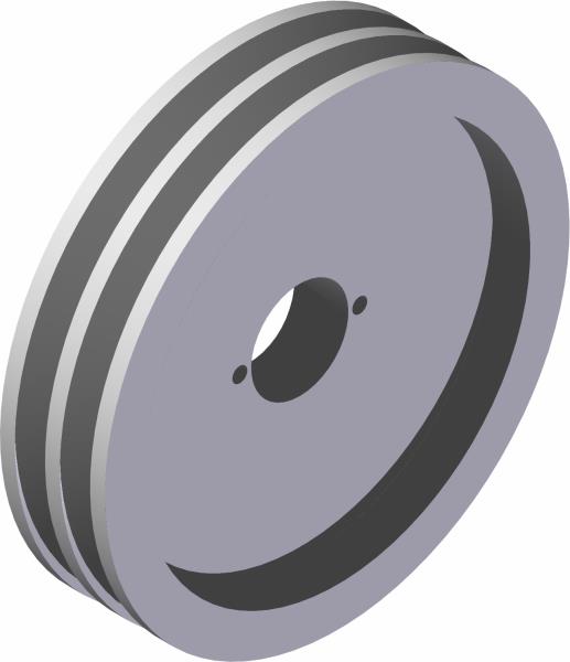 Pulley, 2BK 8" H-Bush