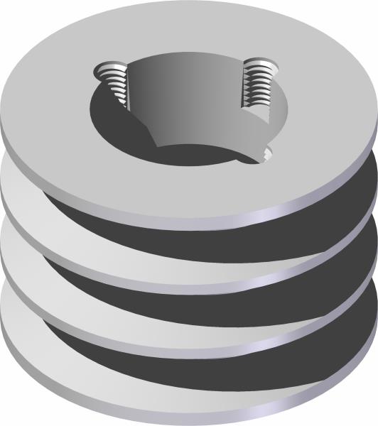 Pulley, 3B 3.6" TB-Bushing