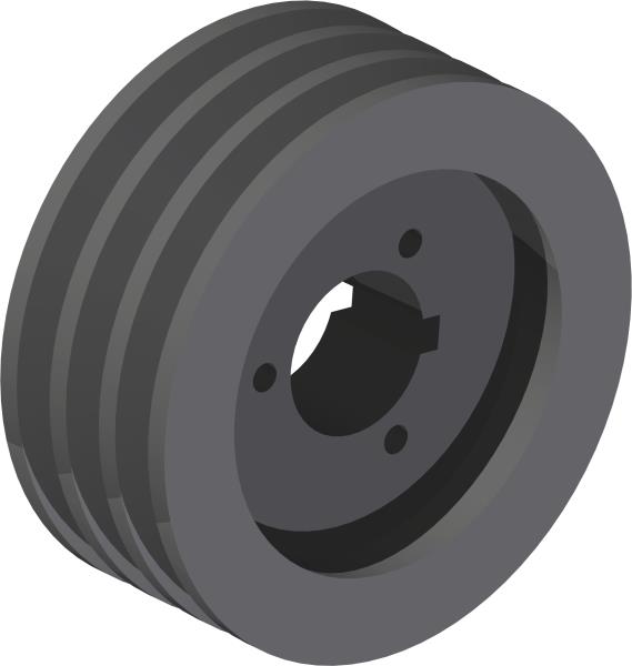 Pulley, 3-Groove x 5.8" Dia