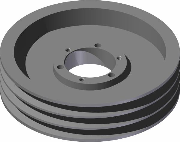 Pulley, 3-Groove x 9.4" Dia