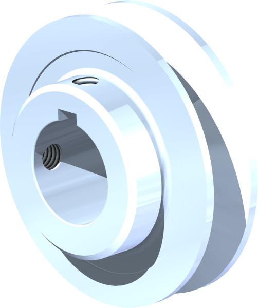 Pulley, AK 2.8" 1" Bore
