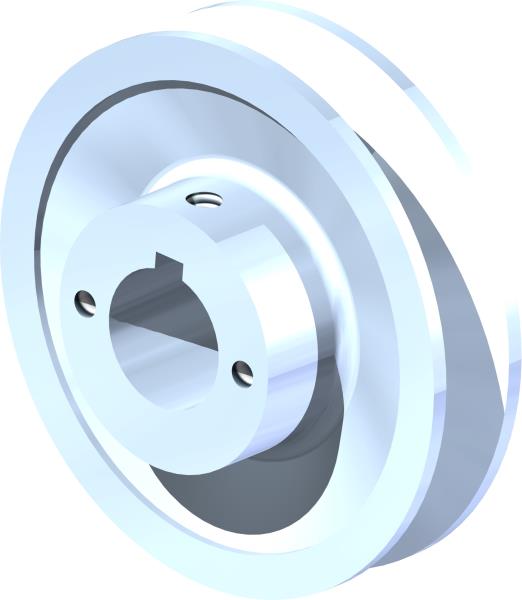 Pulley, 4.0" 1" Bore