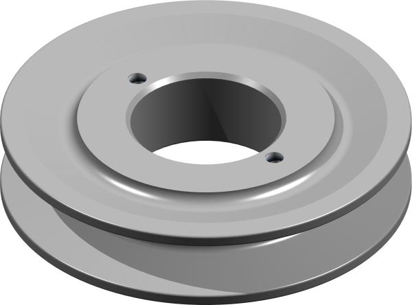 Pulley, 4.5" H-Bushing