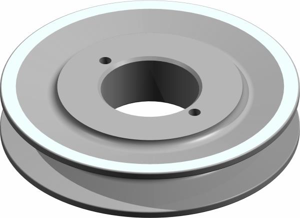Pulley, 5" H-Bush
