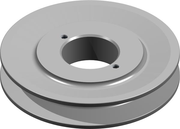 Pulley, 5.2" H-Bush