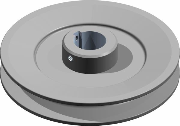 Pulley, 5.5" 1" Bore