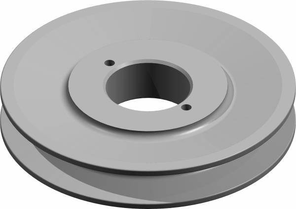 Pulley, 5.7" H-Bush