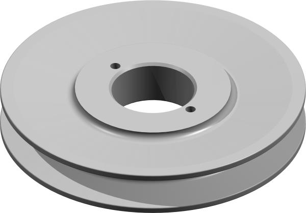 Pulley, 6" H-Bush
