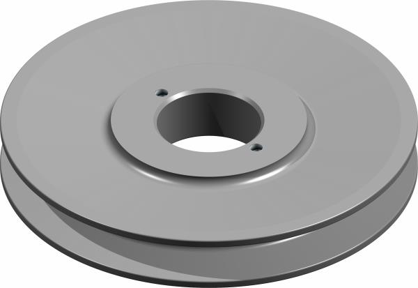 Pulley, 6.5" H-Bushing