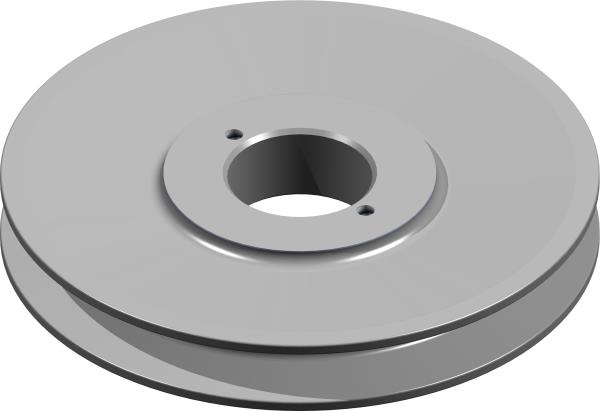 Pulley, 6.7" H-Bush