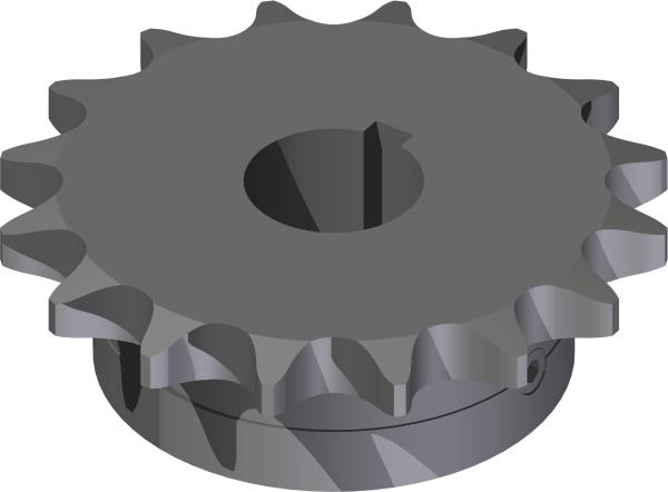 Sprocket, #40 16-T 3/4" Bore