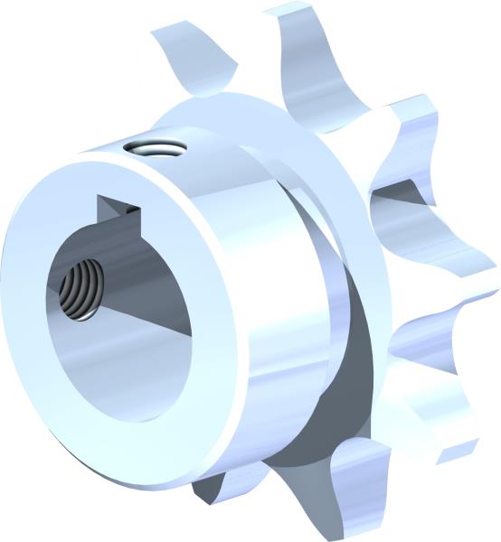 Sprocket, #40 9-T HRD 5/8 Bore
