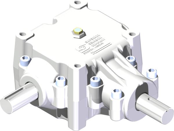 Gearbox, 1" Shaft 2:1 CW/CCW