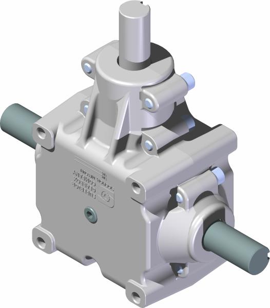 Gearbox, 1" Shaft 1:1 CW/CW/CCW
