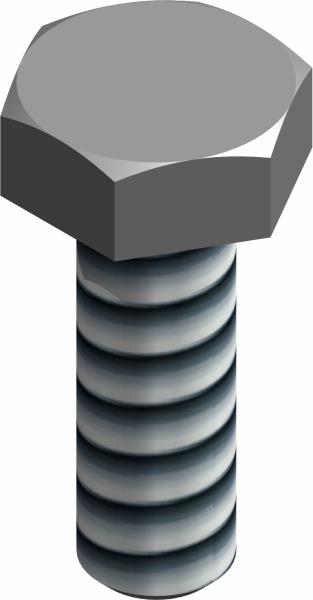 Bolt, 1/4-20 UNC x 3/4 SS