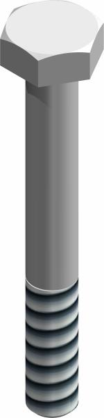 Bolt, 1/4-20 UNC x 2