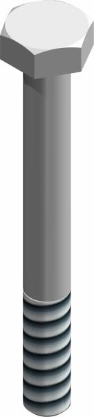 Bolt, 1/4-20 UNC x 2 1/4