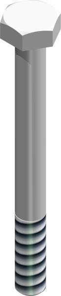 Bolt, 1/4-20 UNC x 2 1/2
