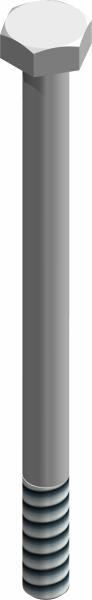 Bolt, 1/4-20 UNC x 3-1/2